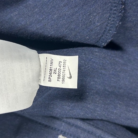 Nike Tech Fleece Joggers Mens 2XL Navy Blue Slim Fit Sweatpants FB8002-473 - Picture 5 of 7